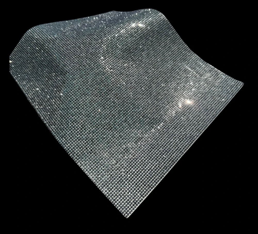 Shiny Black Self-Adhesive Rhinestone Sheet 9.5x8 Inch (non-shiny)